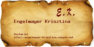 Engelmayer Krisztina névjegykártya