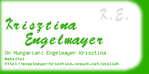 krisztina engelmayer business card